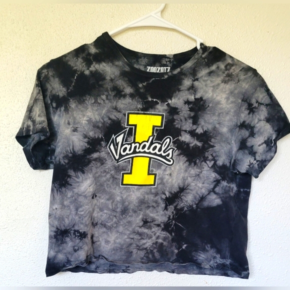 ZooZatz Tops - UNIVERSITY OF IDAHO tie dye crop top size small
